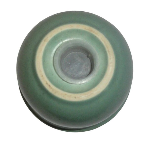 PFALTZGRAFF Acadia Cypress Salt Shaker Woven Design Green Ceramic Vintage - Picture 3 of 3